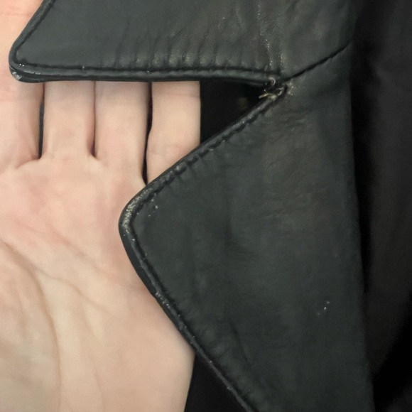 Vintage Wilson Black Leather Jacket - Picture 3 of 10